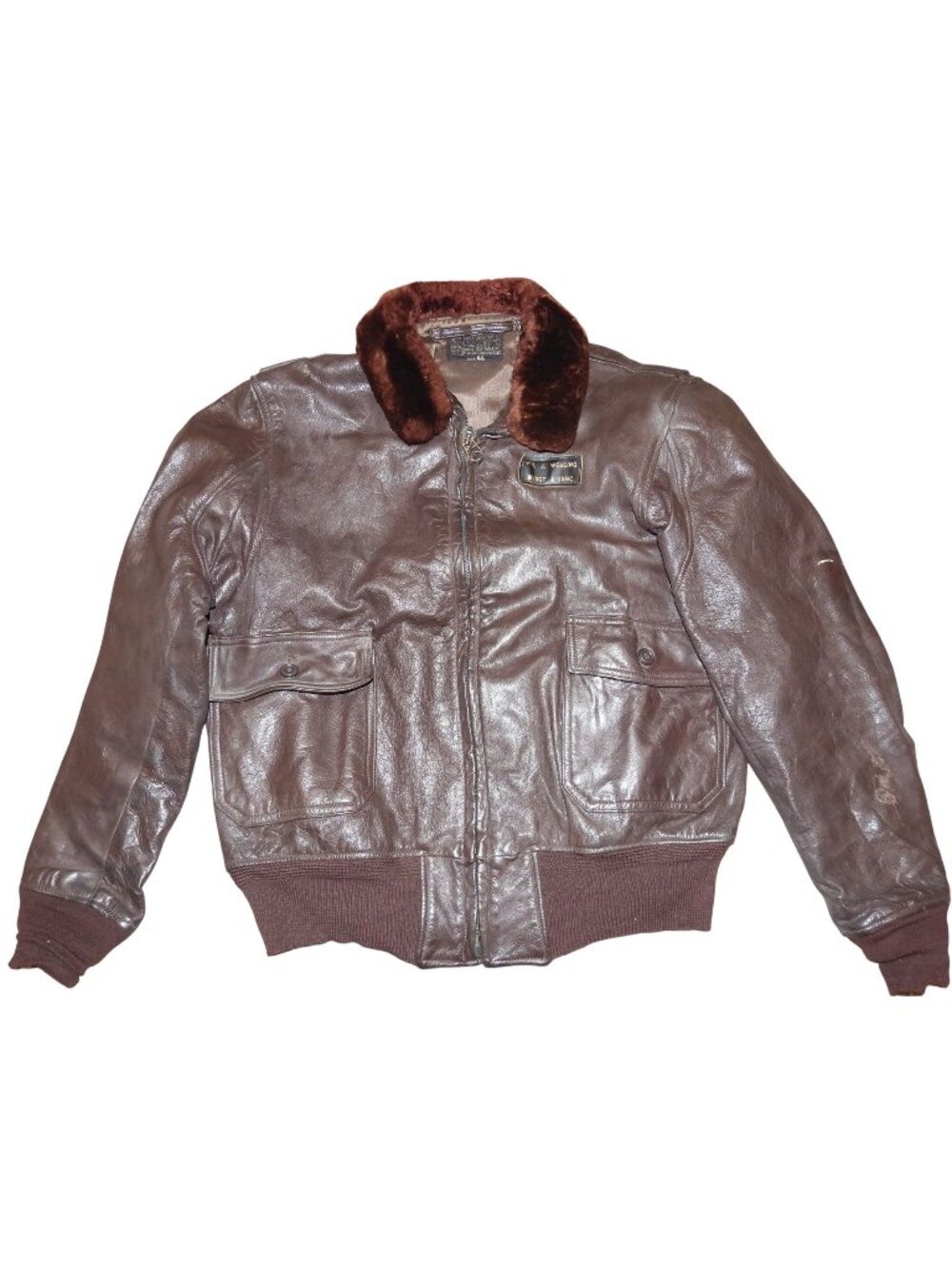 1962 Ralph Edwards MIL-J-7823B (WEP) USN G-1 Flying Man's Leather Jacket Size 46